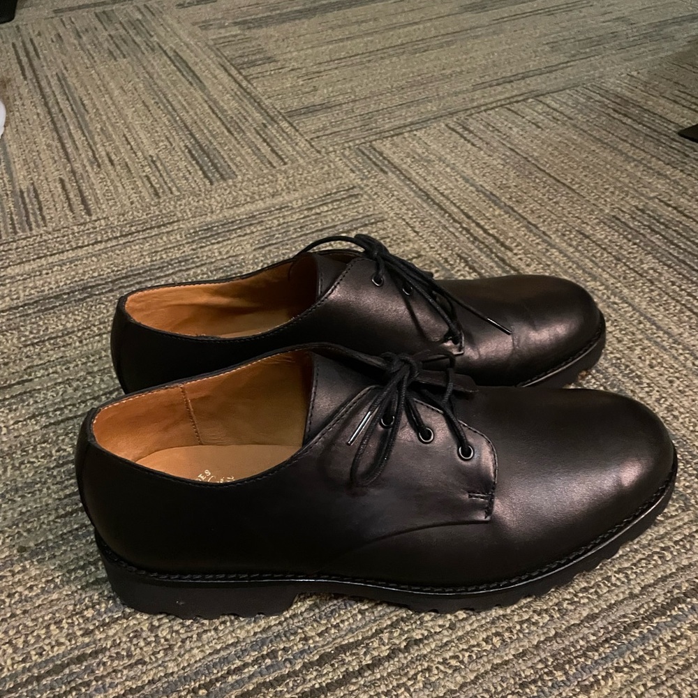 J Crew Horween Leather Derby Shoes